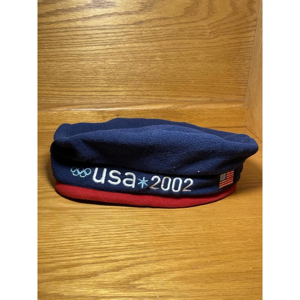 Roots Official Outfitter U.S.A. 2002 Olympics Team Hat Beanie Beret One Size USA